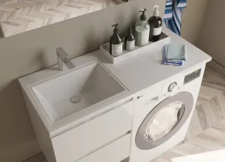 Раковина над стиральной машиной Эстет Даллас ФР-00001936 Л 115см белый